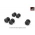 1/72 Yakovlev Yak-42 Wheels w/Weighted Tyres
