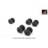 1/72 Yakovlev Yak-42 Wheels w/Weighted Tyres