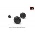 1/72 Junkers Ju 88 Late Wheels w/Weighted Tyres