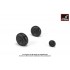 1/72 Junkers Ju 88 Late Wheels w/Weighted Tyres