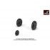 1/72 Junkers Ju 88 Late Wheels w/Weighted Tyres