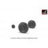 1/72 Dornier Do 17M/P/Z/Do 215 Wheels w/Weighted Tyres