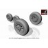 1/72 F-104G Starfighter Wheels w/Optional Nose Wheels