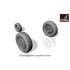 1/72 F-22 Raptor Weighted Wheels 