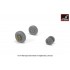 1/72 F-100D Super Sabre Wheels w/Weighted Tyres