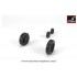 1/72 F-101 Voodoo Wheels w/Optional Nose Wheels & Weighted Tyres