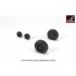 1/72 F-101 Voodoo Wheels w/Optional Nose Wheels & Weighted Tyres