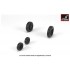 1/72 F-101 Voodoo Wheels w/Optional Nose Wheels & Weighted Tyres