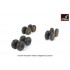 1/72 B-36 Peacemaker Wheels w/Weighted Tyres & Optional Nose Wheels