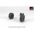 1/72 F-4B/N Phantom-II Wheels w/Weighted Tyres (mid)