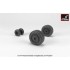 1/72 F-4B/N Phantom-II Wheels w/Weighted Tyres (mid)