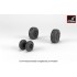 1/72 F-4B/N Phantom-II Wheels w/Weighted Tyres (mid)
