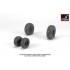 1/72 SH-60 Seahawk Wheels w/Weighted Tyres for RAN S-70B-2, SH-60B/F, HH-60H/J, MH-60J