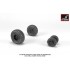 1/72 SH-60 Seahawk Wheels w/Weighted Tyres for RAN S-70B-2, SH-60B/F, HH-60H/J, MH-60J