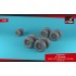 1/72 Rockwell B-1B Lancer Wheels w/Weighted Tires (Early)
