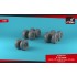 1/72 Rockwell B-1B Lancer Wheels w/Weighted Tires (Early)