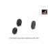 1/72 EE "Lightning-II" Wheels w/Weighted Tyres (Early) for Firefly F Mk.1 - F Mk.2