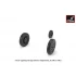 1/72 EE "Lightning-II" Wheels w/Weighted Tyres (Late) for Firefly F Mk.3 - F Mk.6