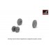 1/72 Fairey "Gannet" Early Type Wheels w/Weighted Tyres (straight pattern)
