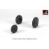 1/72 Hawker "Hurricane" Wheels w/Weighted Tyres