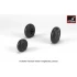 1/72 Hawker "Hurricane" Wheels w/Weighted Tyres
