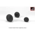 1/72 Hawker "Hurricane" Wheels w/Weighted Tyres