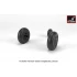 1/72 Hawker "Hurricane" Wheels w/Weighted Tyres