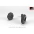 1/72 Hawker "Sea Hawk" Wheels With Weighted Tyres