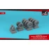 1/72 BAe "Nimrod" Wheels w/Weighted Tyres for Airfix kits