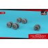 1/72 BAe "Nimrod" Wheels w/Weighted Tyres for Airfix kits