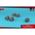 1/72 BAe "Nimrod" Wheels w/Weighted Tyres for Airfix kits