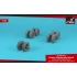 1/72 BAe "Nimrod" Wheels w/Weighted Tyres for Airfix kits
