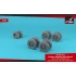1/72 BAe "Nimrod" Wheels w/Weighted Tyres for Airfix kits