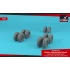 1/72 BAe "Nimrod" Wheels w/Weighted Tyres for Airfix kits
