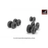 1/72 Transall C-160 Wheels w/Weighted Tyres