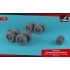 1/72 Concorde Wheels w/Weighted Tires (Early)