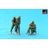 1/72 WWII RAF Crewmen In High Altitude Outfit - "Friends" (3 figures w/dog)