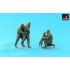 1/72 WWII RAF Crewmen In High Altitude Outfit - "Friends" (3 figures w/dog)