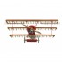 1/16 Fokker Dr.I Red Baron's Airplane (Wooden kit)