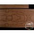 1/350 DKM Bismarck Wooden Deck for Tamiya kit #78013