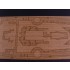 1/350 DKM Bismarck Wooden Deck for Revell kit #05040