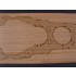 1/350 IJN Battleship Haruna 1944 Wooden Deck for Fujimi kit #600017
