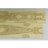 1/350 German Battleship Scharnhorst 1941 Wooden Deck Set for Dragon kit #1036