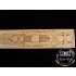 1/700 IJN Carrier Battleship ISE 1944 Wooden Deck for Fujimi kit #421520