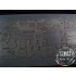 1/700 USS North Carolina BB-55 Wooden Deck for Trumpeter kit #05734