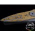 1/700 IJN Battleship Fuso 1944 Wooden Deck for Aoshima kit #049808