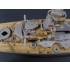 1/700 DKM Bismarck Wooden Deck for Revell kit #05098