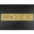 1/700 Japanese Aircraft Battleship Hyuga Wooden Deck set for Hasegawa 120 kit