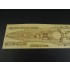1/700 Japanese Aircraft Battleship Hyuga Wooden Deck set for Hasegawa 120 kit