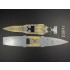 1/700 Japanese Aircraft Battleship Hyuga Wooden Deck set for Hasegawa 120 kit